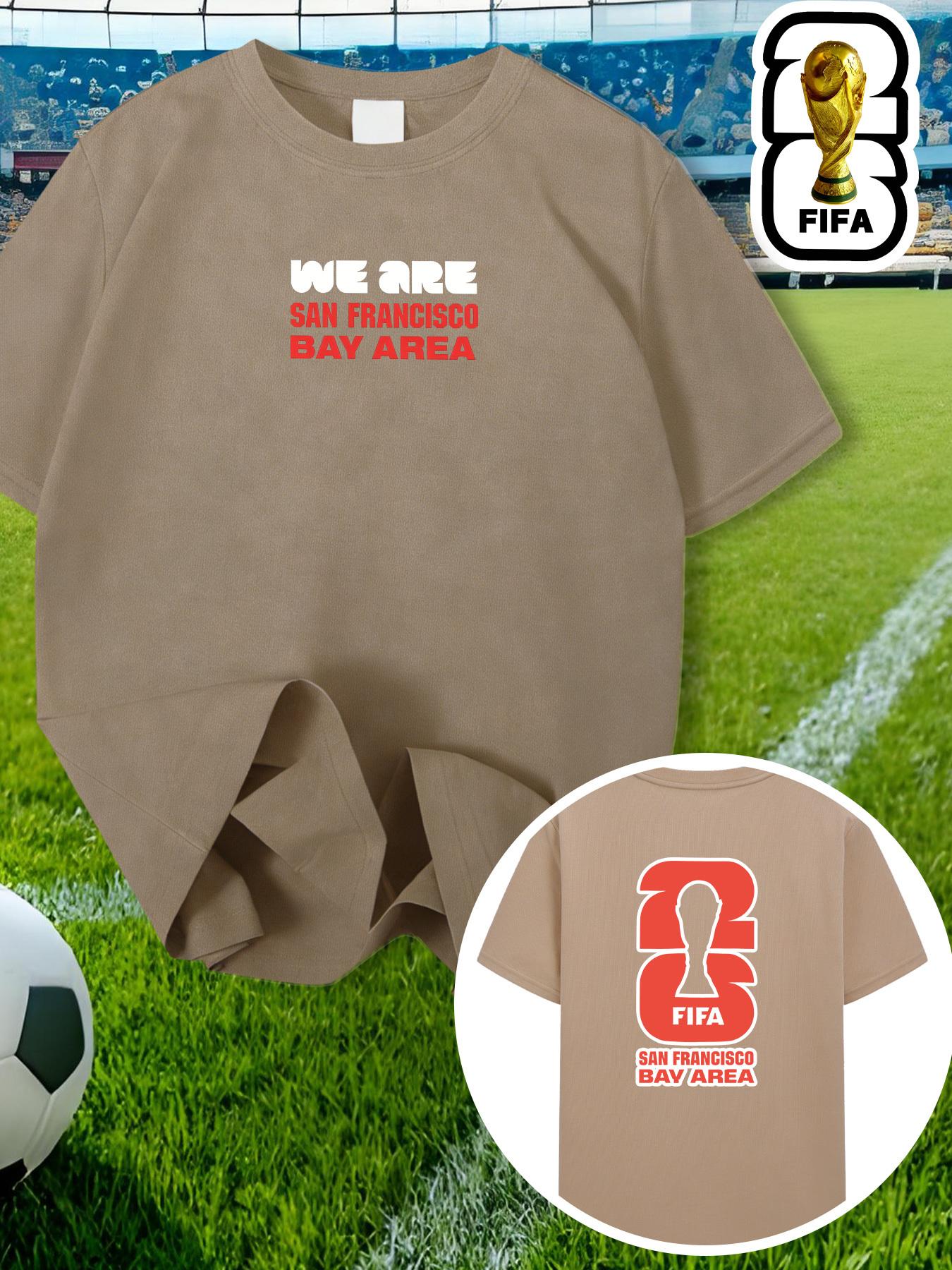 

FIFA Has Authorized The Oversized Men S T-Shirt for The 2026 World Cup in The San Francisco Bay Area, Featuring FIFA Merchandise XXL хакі