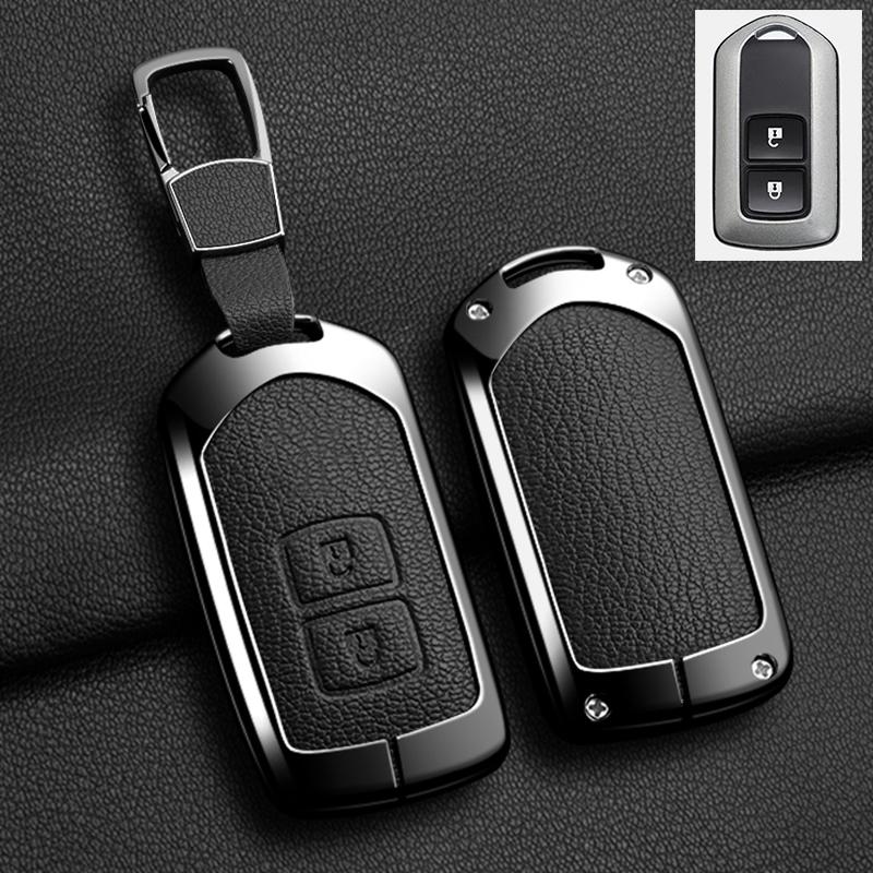 Car Key Case Cover Shell For Toyota Land Cruiser Prado 150 Sienta Porte Raum Alphard Isis Noah Zinc Alloy Leather Protec Keychai