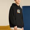 Li-Ning Sports Basketball Series Casual Loose Fit Hoodie With Graphic Print Unisex Hoodie Black AWDR729-3