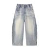 Jean Coupe Courbée Denim Lavé Rétro pour Garçon