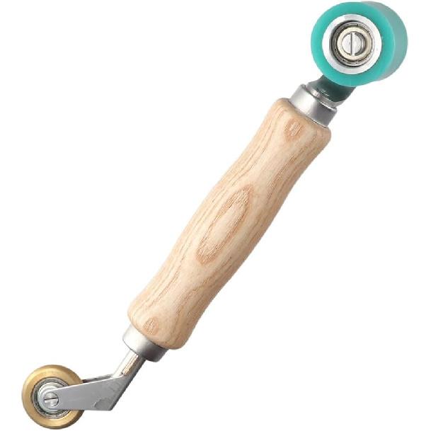 Ruční Silikonová Plachtová Bannerová Svařovací 40mm Švový Váleček Střešní Membrána Vyhlazovací Švový Váleček Nástroj PVC/TPO/EPDM Střešní Páska