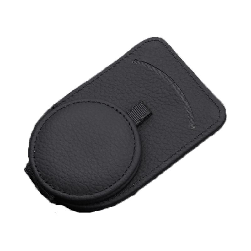 Car Glasses Clip, Car Sun Visor, Multifunctional PU Leather Storage Card, Sunglasses Frame, Creative Magnetic Glasses Clip
