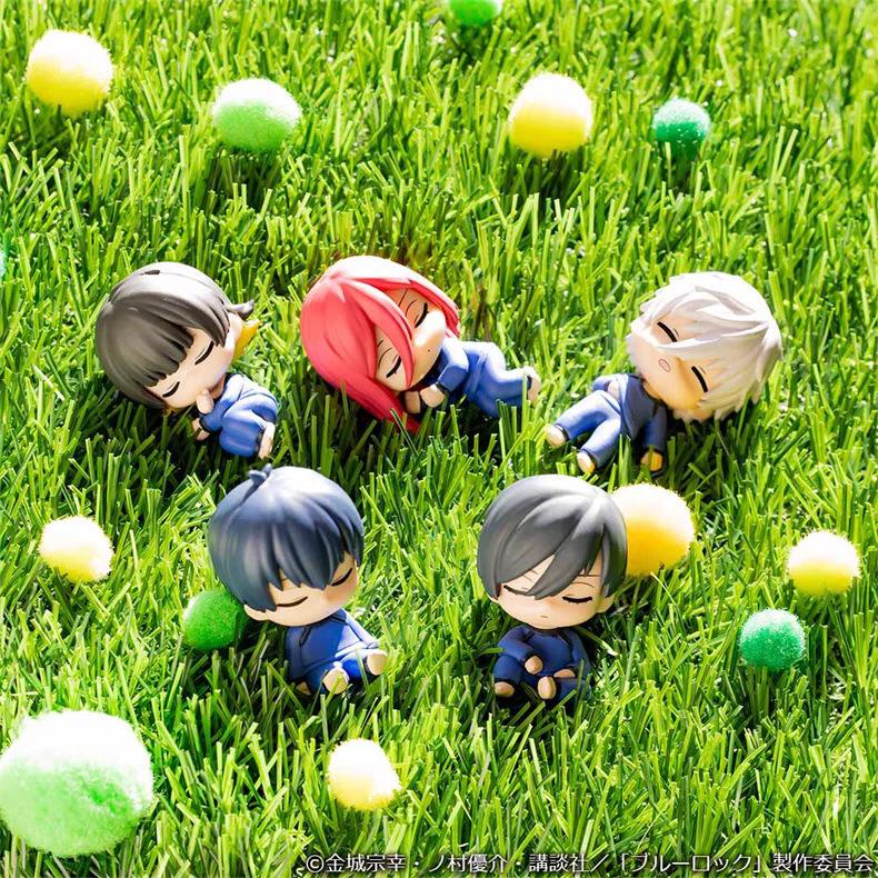 

5pcs/set BLUE LOCK Sleeping Cute Figure Toys 3-6cm with box