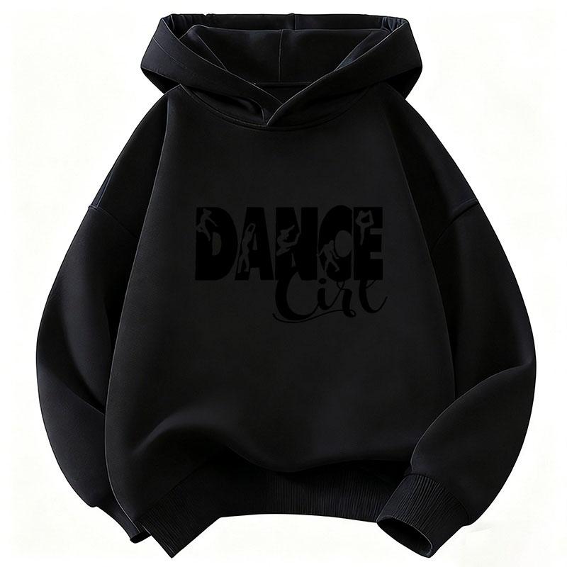 Dance Girl Letter Printed Hoodie Kids Children's Sweatshirt Hoody 90s Girls Autumn Winter Casual Hoodies