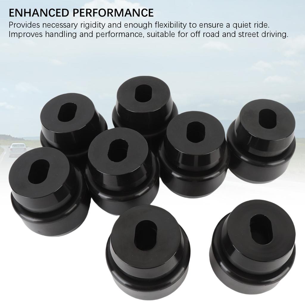 Karosserie- und Fahrerhauslagerbuchsen-Satz 7 141 Polyurethan-Karosserie-Fahrerhauslager mit Unterlegscheiben Ersatz für 1500 2500 2WD und 4WD