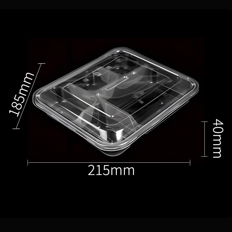 Tongyuan 5-Compartment Disposable Microwaveable Meal Prep Box