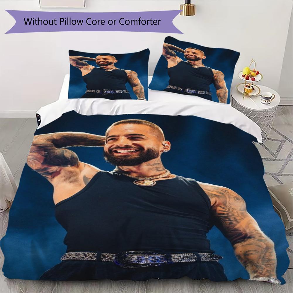 

Maluma Pattern Bedding uilt Set uilt Cover Pillowcase Home Decoration Birthday Gift (1 * duvet cover + 2 * pillowcase without core)82 135x200cm