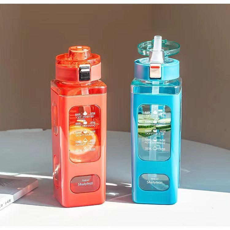Sportowa butelka na wodę Przenośny kubek niekapek Odpowiedni do sportów na świeżym powietrzu, jazdy na rowerze i noszenia