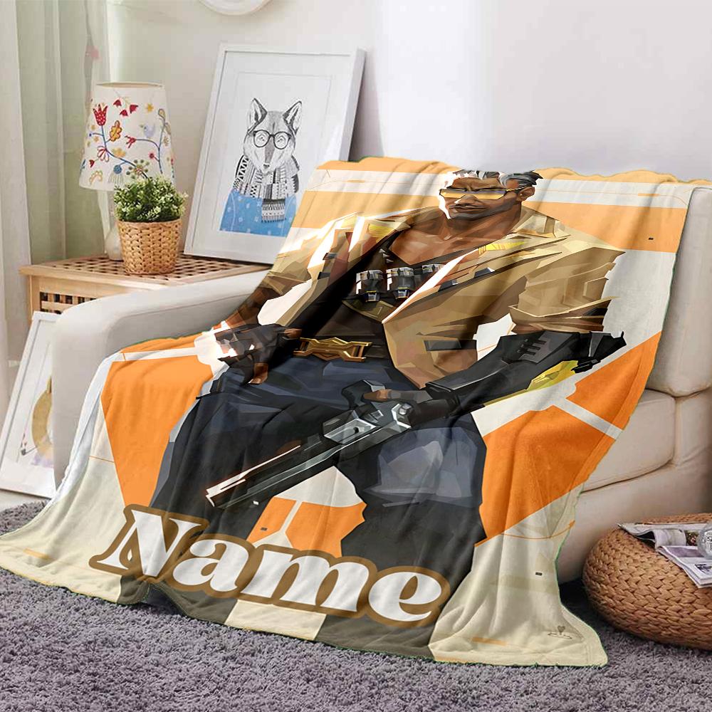 Custom Name Arsenal Roses Artwork Blanket for Couch & Bed, Plush Cozy Fuzzy Blanket Super Soft & Warm Blankets for Fall and Winter. 0908169