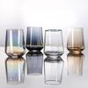Creative Large Capacity Transparent Crystal Juice Glass Drinking Glass 4 Col top sale