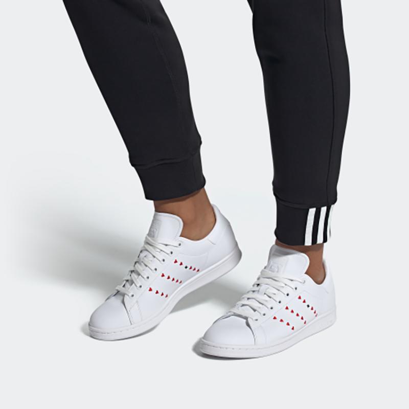 adidas Stan Smith Herzstreifen Rot Sneakers EG5811
