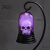 Halloween Party Props Pumpkin Lantern, Battery Operated LED Light, with Hanging Buckle, Lantern Durable Plastic Lighting, for And Desktop Ornament
