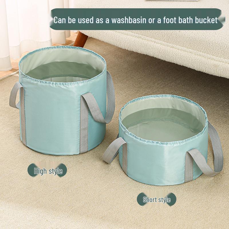Foldable Insulated Foot Bath Bucket - Portable, Deep, Over-Calf Design for Indoor/Outdoor Use