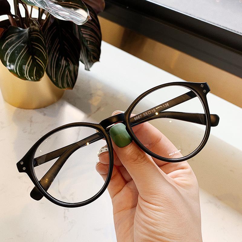 Women's Myopia Glasses Leopard Frame Prescription Anti Blue Light Computer Glasses Korean Style Large Frame gafas hombre