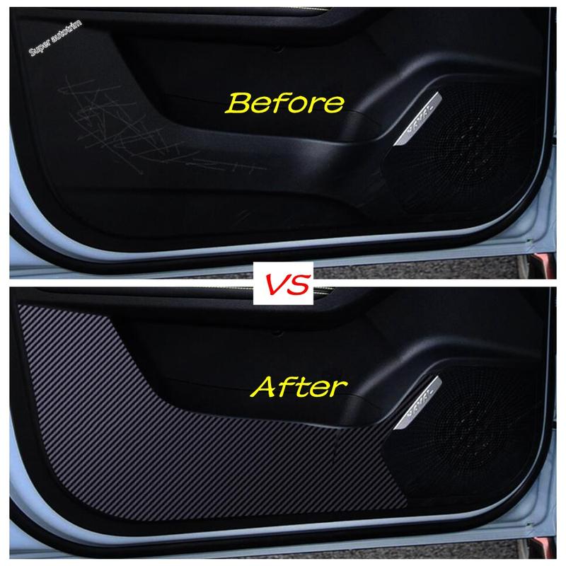 Car Door Anti Kick Film Anti-Dirty Pad Protection Carbon Fiber Stickers Accessories Interior Kit For Haval Jolion  - 2024