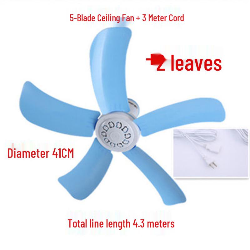 Compact Silent Ceiling Fan for Dorms and Bedrooms