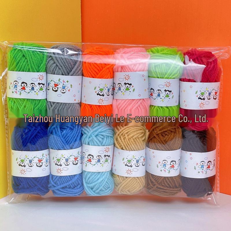 12 Kolorowych Kłębków Włóczki dla Dziecięcych Projektów DIY i Tkackich