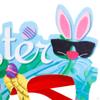 -Glasses , Happy Decorations, Party Favors, -Ears, Eggs, Glasses, Novelty Photo Props,