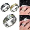 Stylish Men Titanium Steel Smooth Surface Wedding Band Finger Ring Jewelry Gift