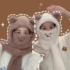 Chakku and Warm Bear Ear Hooded Hat Mask Muffler