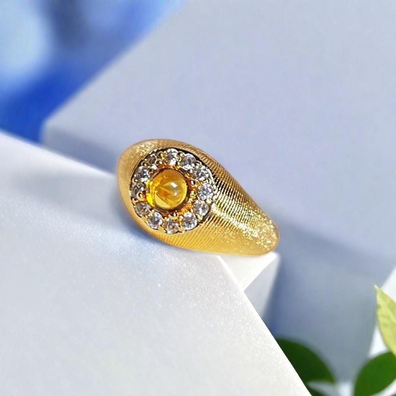 Micro-Set Zircon Bright Imitation Diamond Open Ring Light Luxury High Sense Niche Design Fashion Accessories Women