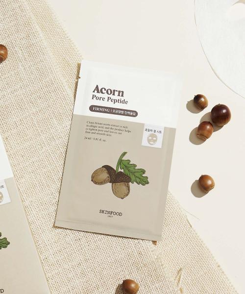 SKINFOOD Acorn Pore Peptide Mask (Total 20 Sheets) NONE