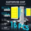 H1 H1 LED Headlight Super Bright 65000k White Light Bulbs Kit High/Low Beam Single Copper Tube Upgrade 3570 Chips Auto Lamp