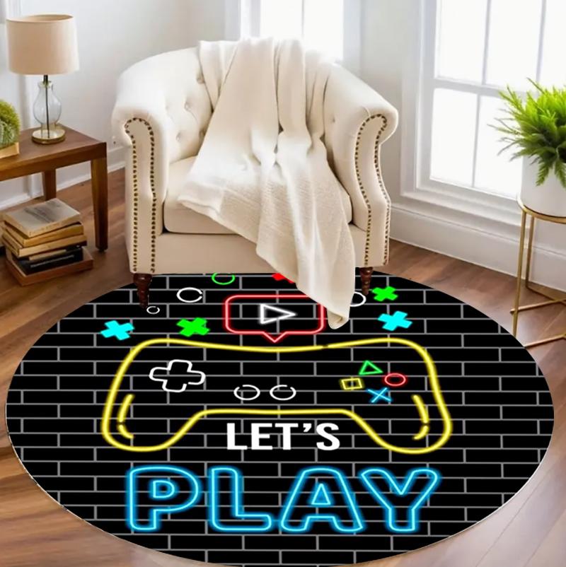 

3D Kiwi Rug, Non-Slip Round Green Carpet Non-Slip Washable Floor Mat for Bedroom, Living Room , Office & Sports-Themed Decor 80cm