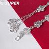 925 Sterling Silver Full Flower Bracelet Jewelry