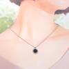 BVLGARI  356910 Necklace black Silver925/onyx Women