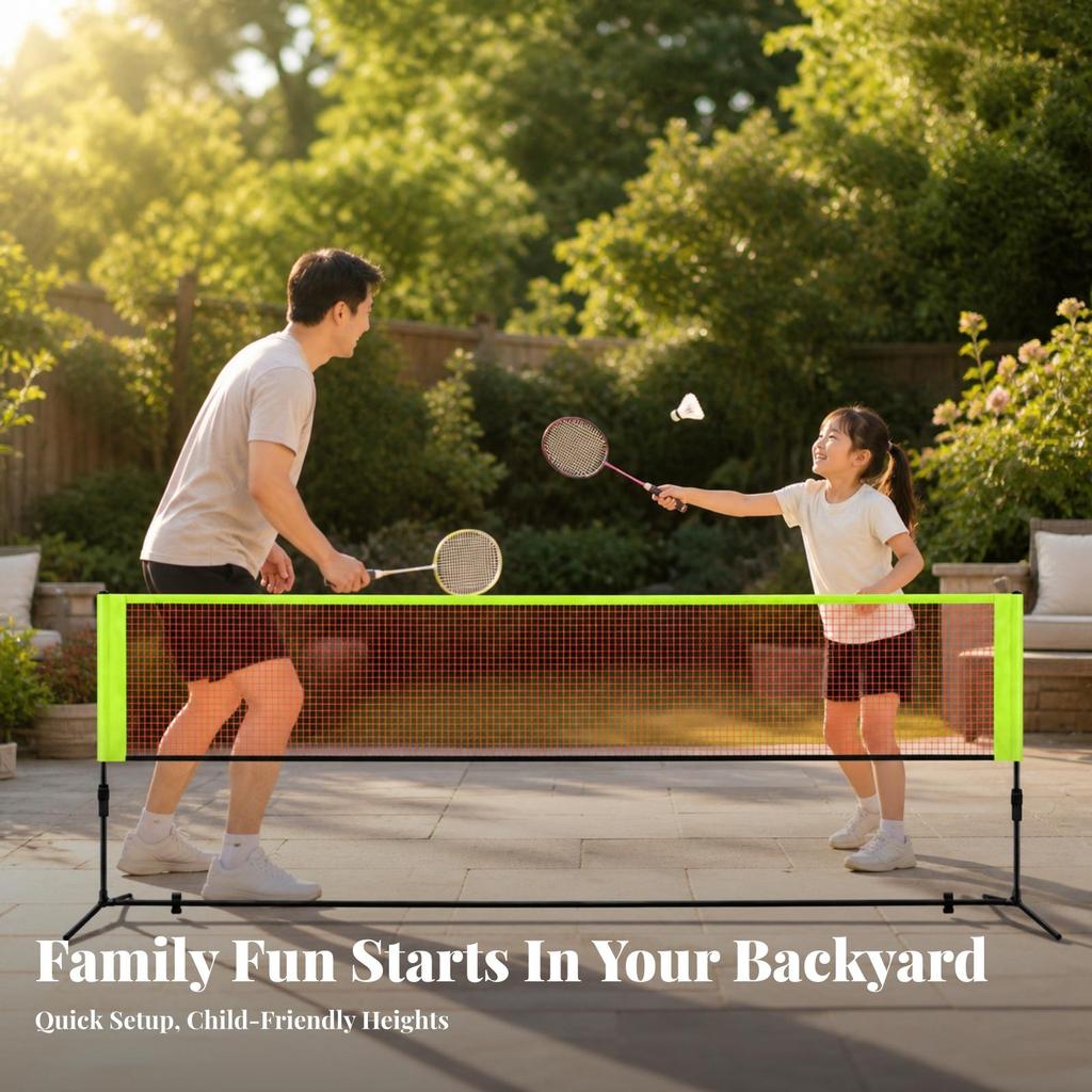Multifunctional Portable Sports Nets | Easy Setup Design, Badminton Net with