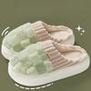Cotton Slipper Women'S Non-Slip Plus Cashmere Warm Month Slipper Indoor Home Men Cute Fluffy Cotton Mop
