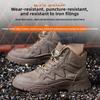 Steel Toe Safety Boots Steel Toe Soft Soled Safety Winter Warm Men's Sneakers Puncture Proof Wear-resistant Work Shoes for Men