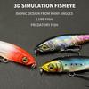 Fishing Lure Artificial Hard Swimbait with Treble Hook Realistic Looking Bright Color Natural Swimming Posture Fake Bait Lure