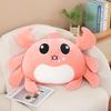 Cartoon Crab Hairy Plush Toy Stuffed Animal Doll Decorations Kids Gift Cute