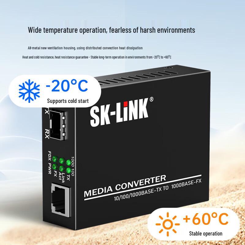 SK-LINK Gigabit Fiber Optic Transceiver