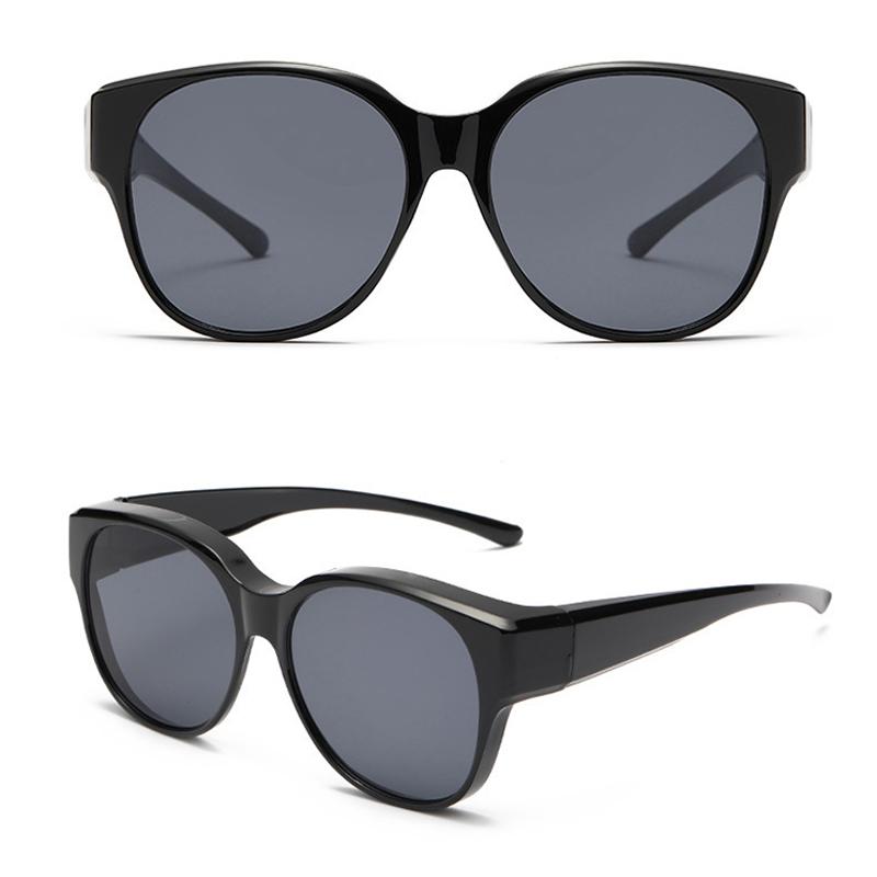 Fashion Large Frame Sunglasses Cover Over Myopia Prescription Glasses Portable Men Women Vintage Fishing Driving Eyewear