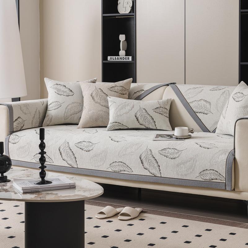 Chenier Sofa Cushion Is Universal In All Seasons  New Light Luxury High-End Seat Cushion Non-Slip Sofa Cover Cover Cloth