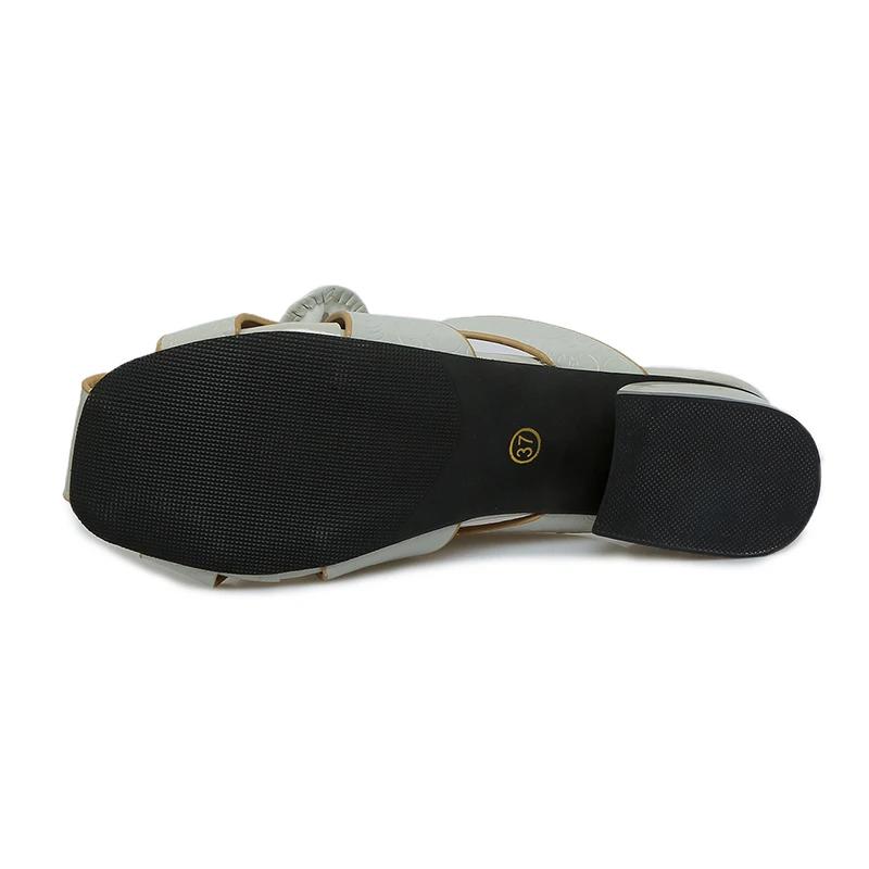 Fashion Summer New Baotou Female Slippers 2025 Hot Sale Round Head Hollow Open Toe Butterfly Knot Anti-slip Wear-resistant Heel Shoes
