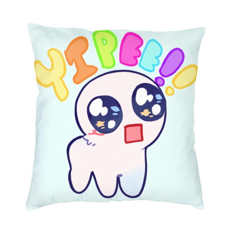 Tbh Creature Autism Meme Yippee Cushion Cover 40x40 Home Decorative 3D Print Throw Pillow for Sofa Doublesided 30x30cm 12x12in