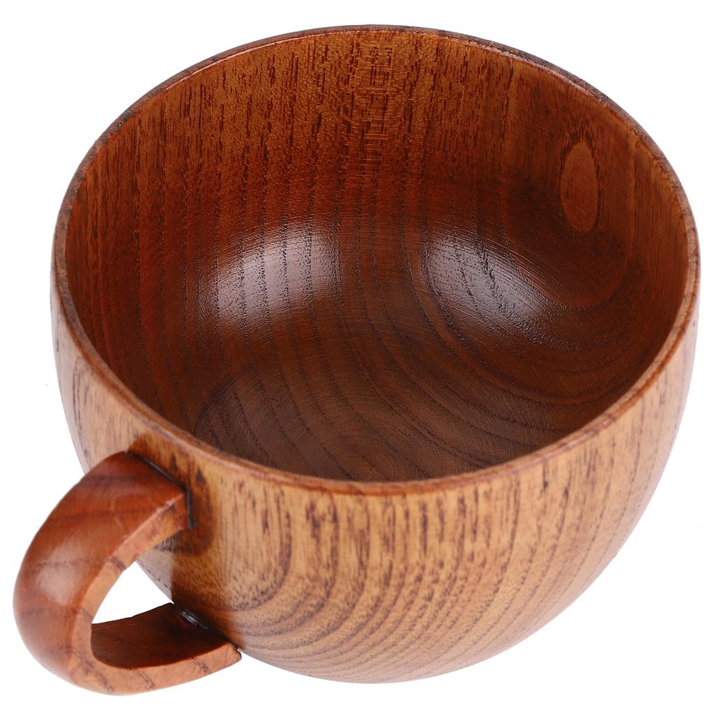Kopp i naturlig tre Trekopp Kaffeøl Krus Frokost Melk Husholdnings Drikkekopp