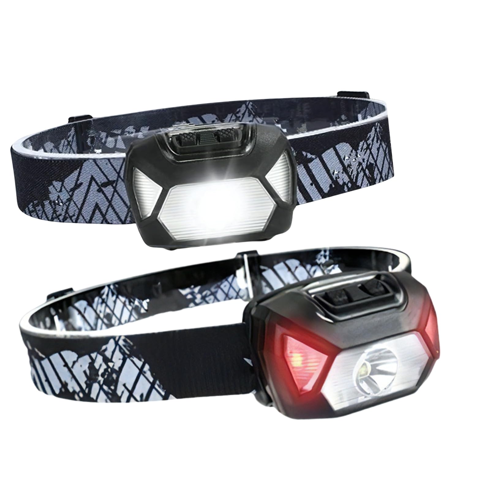 

CocoFil Набор из 2 штук Максимальная дальность луча 120 м Легкий 60 г Водонепроницаемый и пыленепроницаемый IPX4 6 режимов освещения Мигающий SOS 22 часа непрерывной идеальной работы