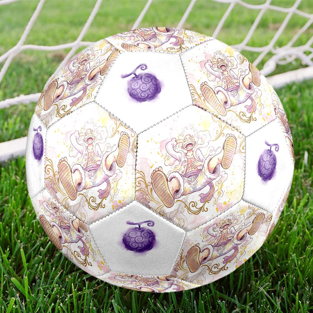 1pc One Piece Football Soccer Ball Size 5 Indoor Soccer Ball Fashion Colorful  Backyard Game -Great For Sports Fans Gift HE16