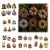 Dekorative Effekt-Edelsteine 6 Stück Weihnachten DIY Perlmutt-Malset Ornamente, Strassstein-Kunst Glänzende Feiertagsverzierungen Baumhänge-Dekoration