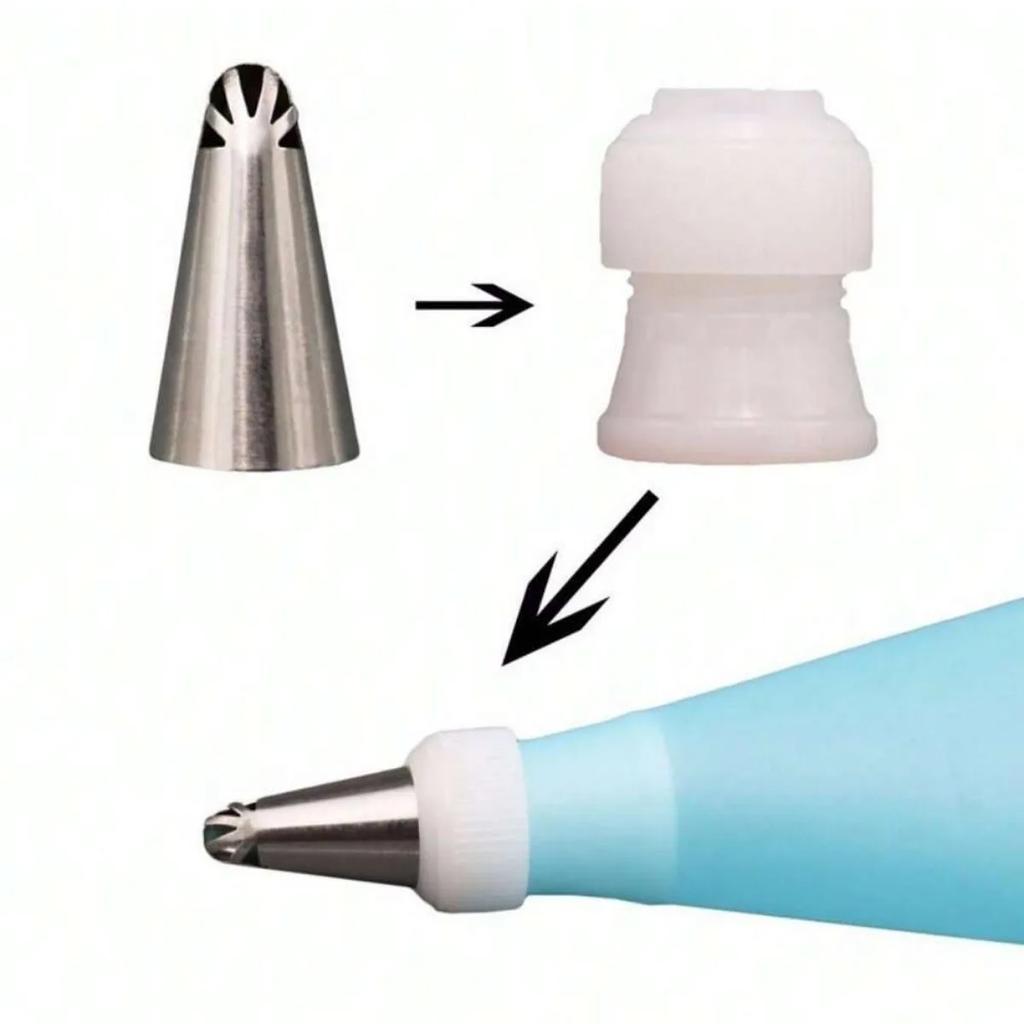 Cake Decorating Tools Set Stainless Steel Icing Piping Nozzle Tip Pastry Bag Cupcake Decoration Kitchen Baking Accessories