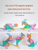 Qiyi 3D Magnetisches Tangram für Kinder: Frühpädagogisches Puzzle und Gehirnentwicklungsspielzeug