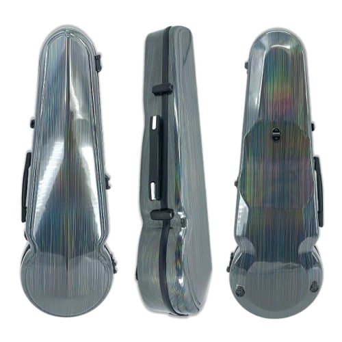 Vetimobato Viola Case, 16-inch, Adjustable Interior Fits 15-16.5-inch Violas, Carbon Fiber Hard Shell, Ultra Lightweight & Impact Resistant, Two Bow H