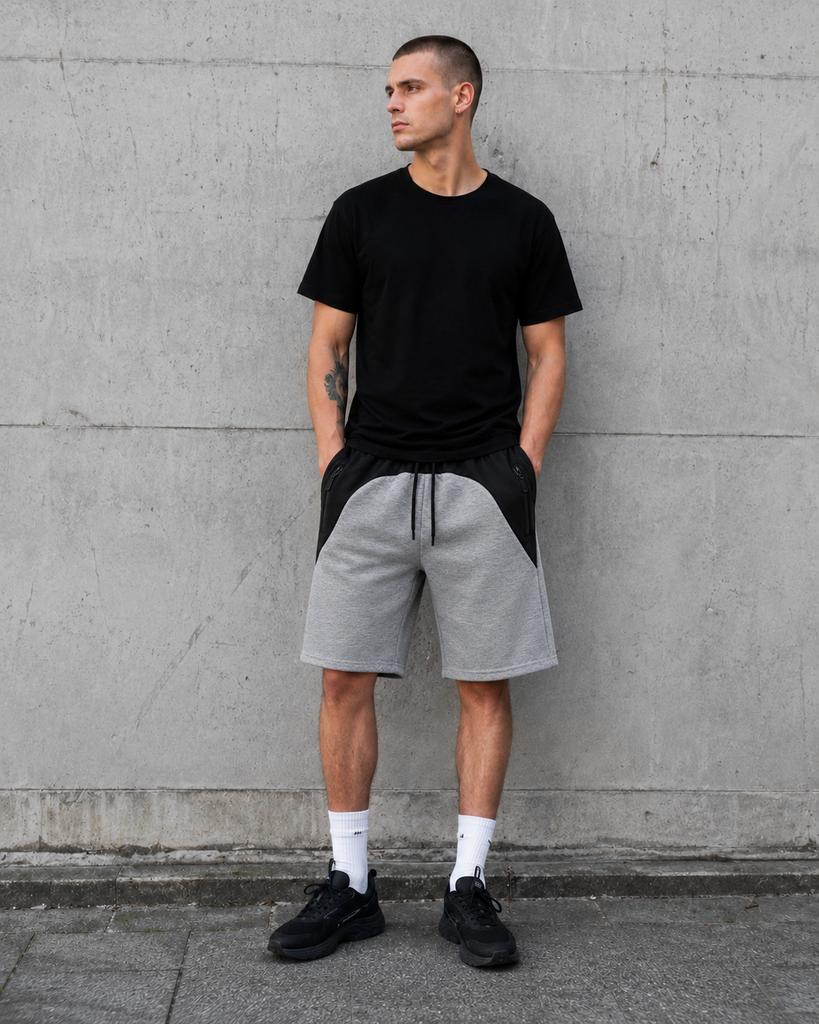J.STYLE - MEN'S SWEAT SHORTS - 15K1887-2 L