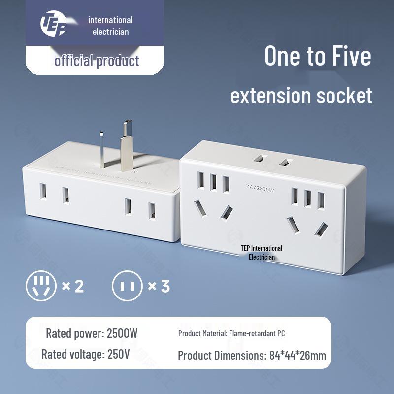 86 Type Wireless Multi-function Socket Adapter Panel Converter