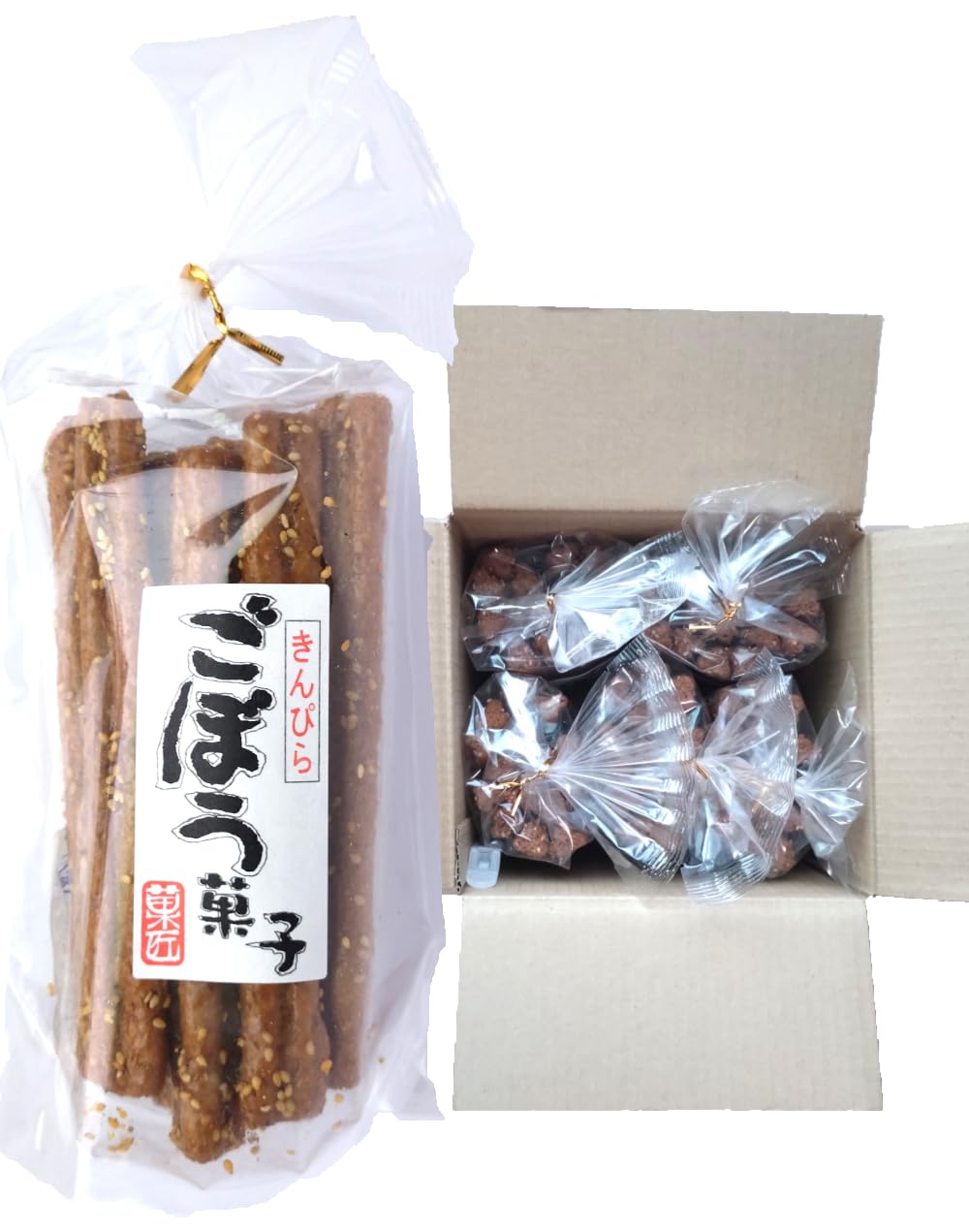 

Kinpira Burdock 15 pieces x 5 safe cardboard packaging with perfect as a snack with Taiko Kanatora Sweets, bags, clips, alcohol, gluten-free sweets,